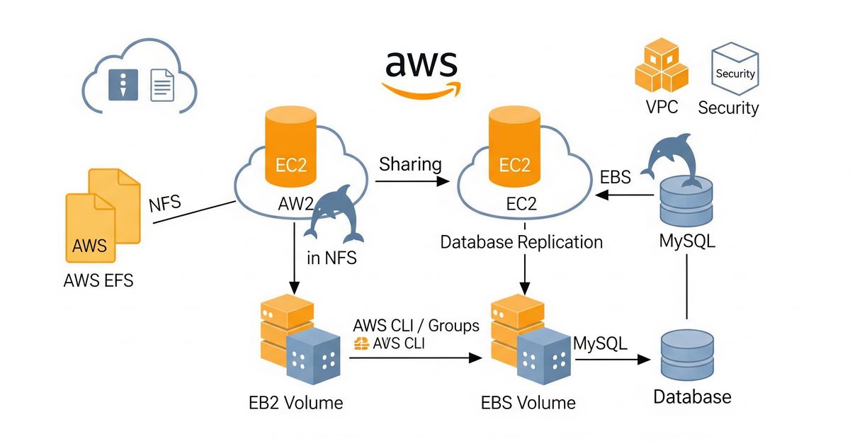 How To Connect A Two EC2 Instances Database and Files Transfer Using ...