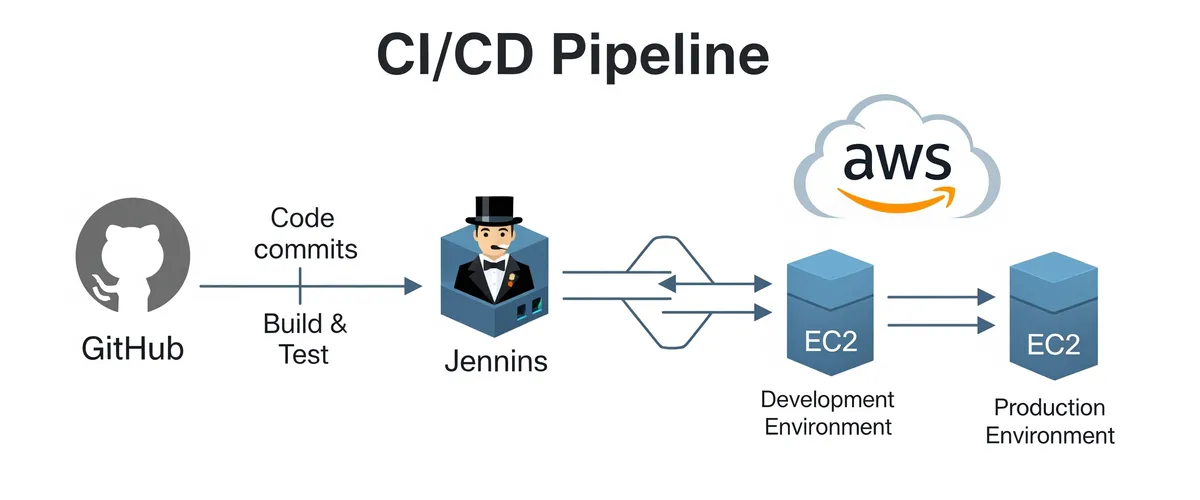 Blog post image for How to CI/CD AWS With Github using Jenkins - In this post, I will show you how to setup a CI/CD pipeline using Jenkins and Github to deploy a simple PHP application to Devlopment and Production environments on AWS. With this setup, you can deploy your application to AWS with a single click.