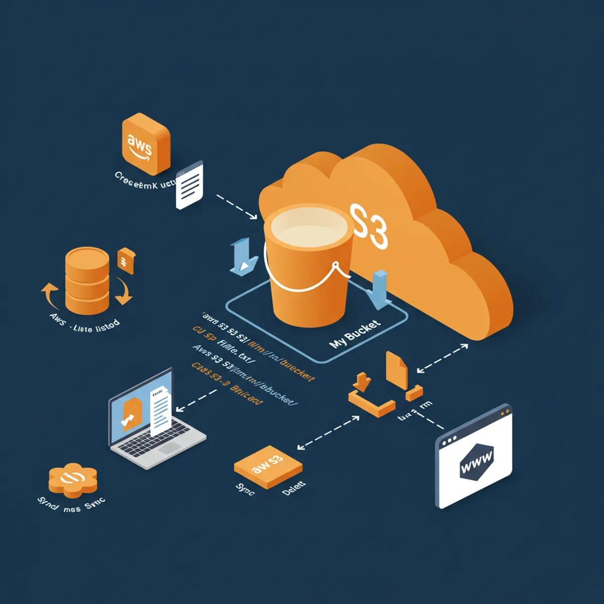 Blog post image for How To Create a AWS S3 Bucket Using AWS CLI - In this post, I will show you how to create a AWS S3 bucket using AWS CLI.