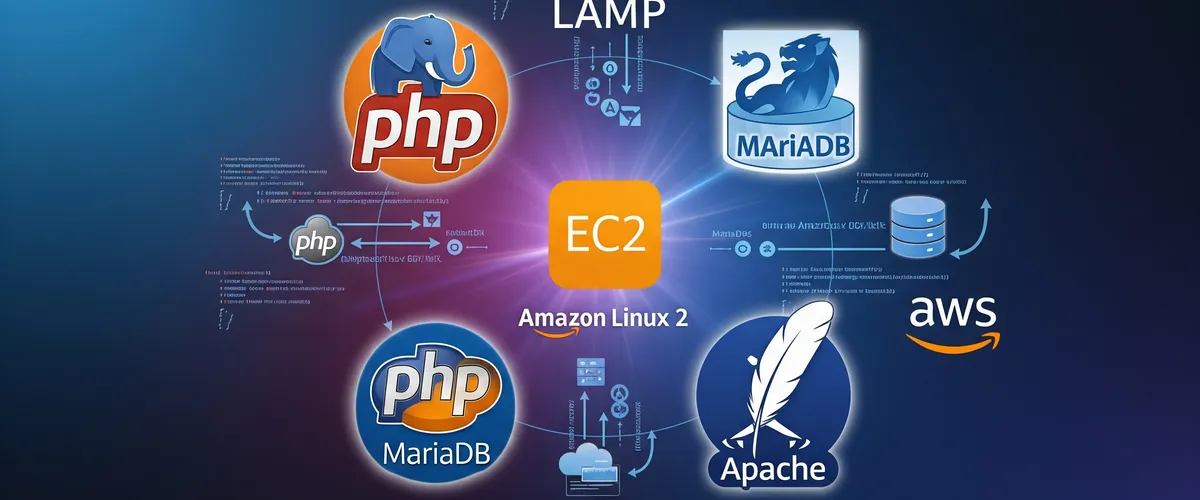 Blog post image for How to Install PHP and MariaDB on Amazon Linux 2 - We will learn how to set up PHP and MariaDB on Amazon Linux 2 in this tutorial. We will also discover how to set up PHP so that it functions with the Apache web server. We will also discover how to set up MariaDB so that it functions with PHP.