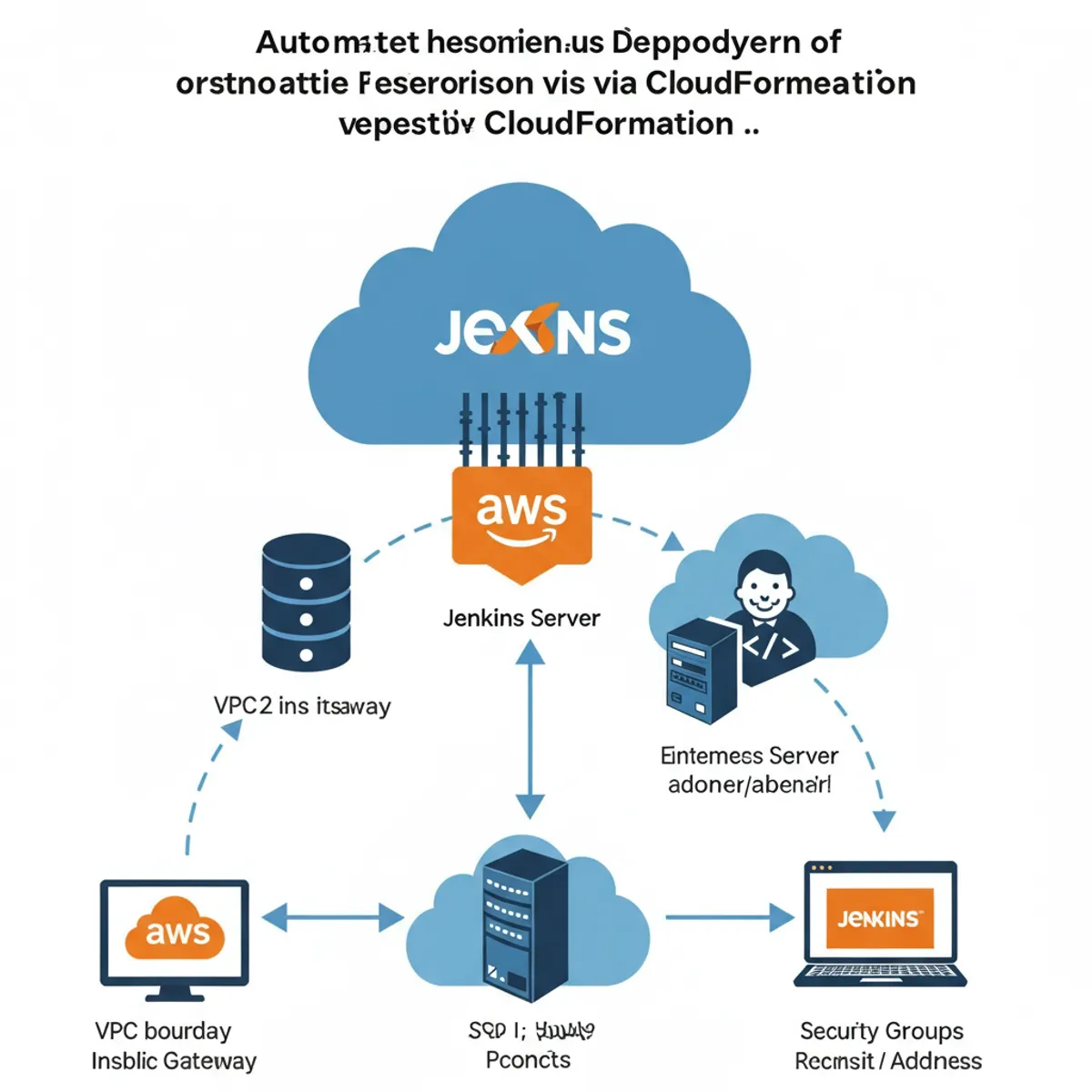 Blog post image for How to Setup Jenkins on AWS Using CloudFormation - We will be using CloudFormation to setup Jenkins on AWS. CloudFormation is a service that helps you model and set up your AWS resources so that you can spend less time managing those resources and more time focusing on your applications that run in AWS.