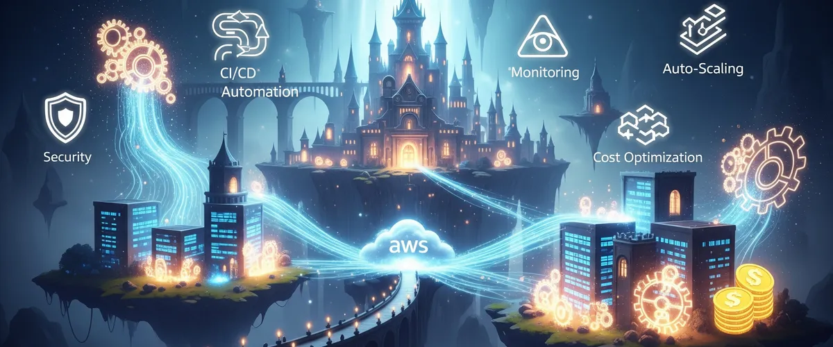 Blog post image for Unleashing the Magic: Best Practices for Infrastructure Automation in a Cloud Native AWS Environment - In the realm of Cloud Native AWS environments, mastering infrastructure automation is essential to unlock the full potential of your magical kingdom. From security spells to optimizing performance, this section will reveal the best practices and secret enchantments for achieving seamless infrastructure automation. Join us on this enchanting journey as we explore the spells and rituals that will transform your Cloud Native AWS environment into a well-oiled, high-performing realm.