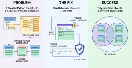 Python Dataclass Patterns: Slots, Frozen Instances, and Field Validation