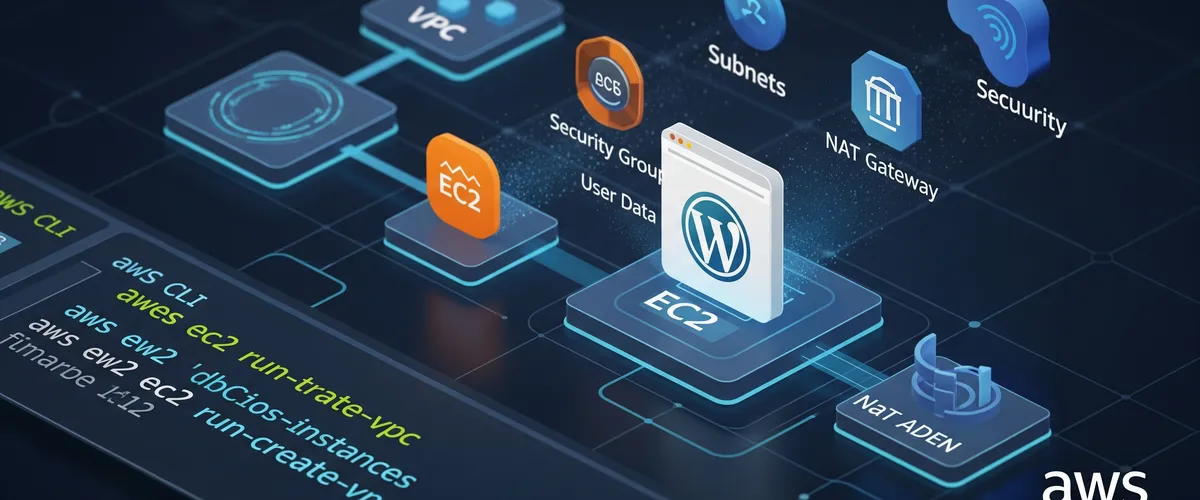 Blog post image for How To Create An AWS EC2 Instance Using AWS CLI - We will learn how to create an AWS EC2 instance using AWS CLI in this tutorial. We will also discover how to set up an AWS EC2 instance so that it functions with the Apache web server. We will also discover how to set up an AWS EC2 instance so that it functions with WordPress.