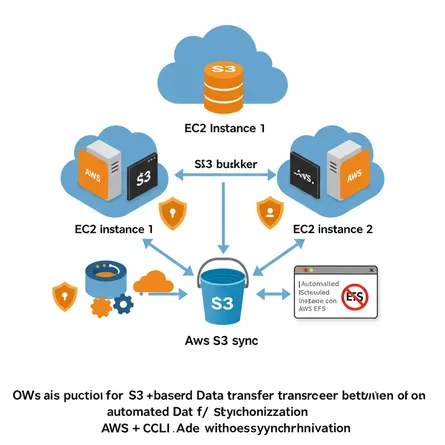 How To Connect A Two EC2 Instances Data Transfer Using AWS CLI Without AWS EFS