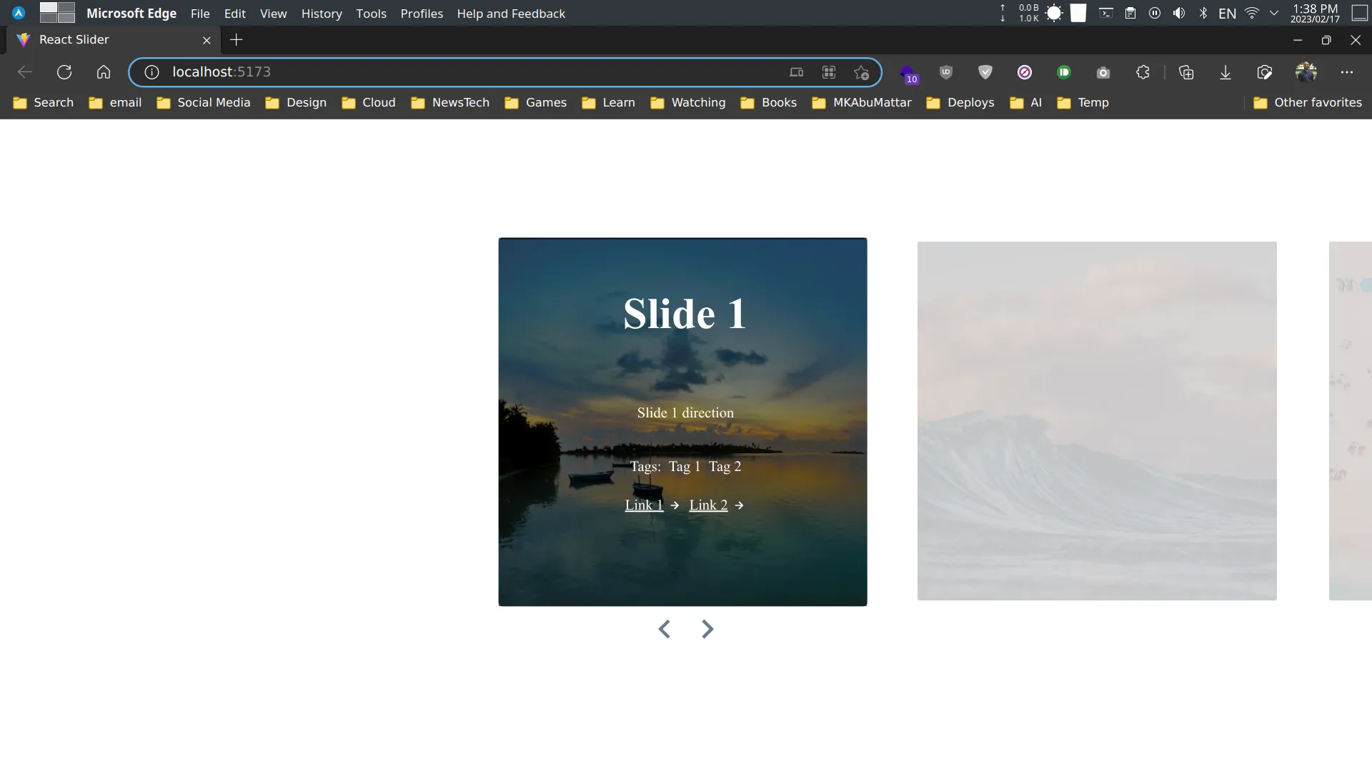 Slider component