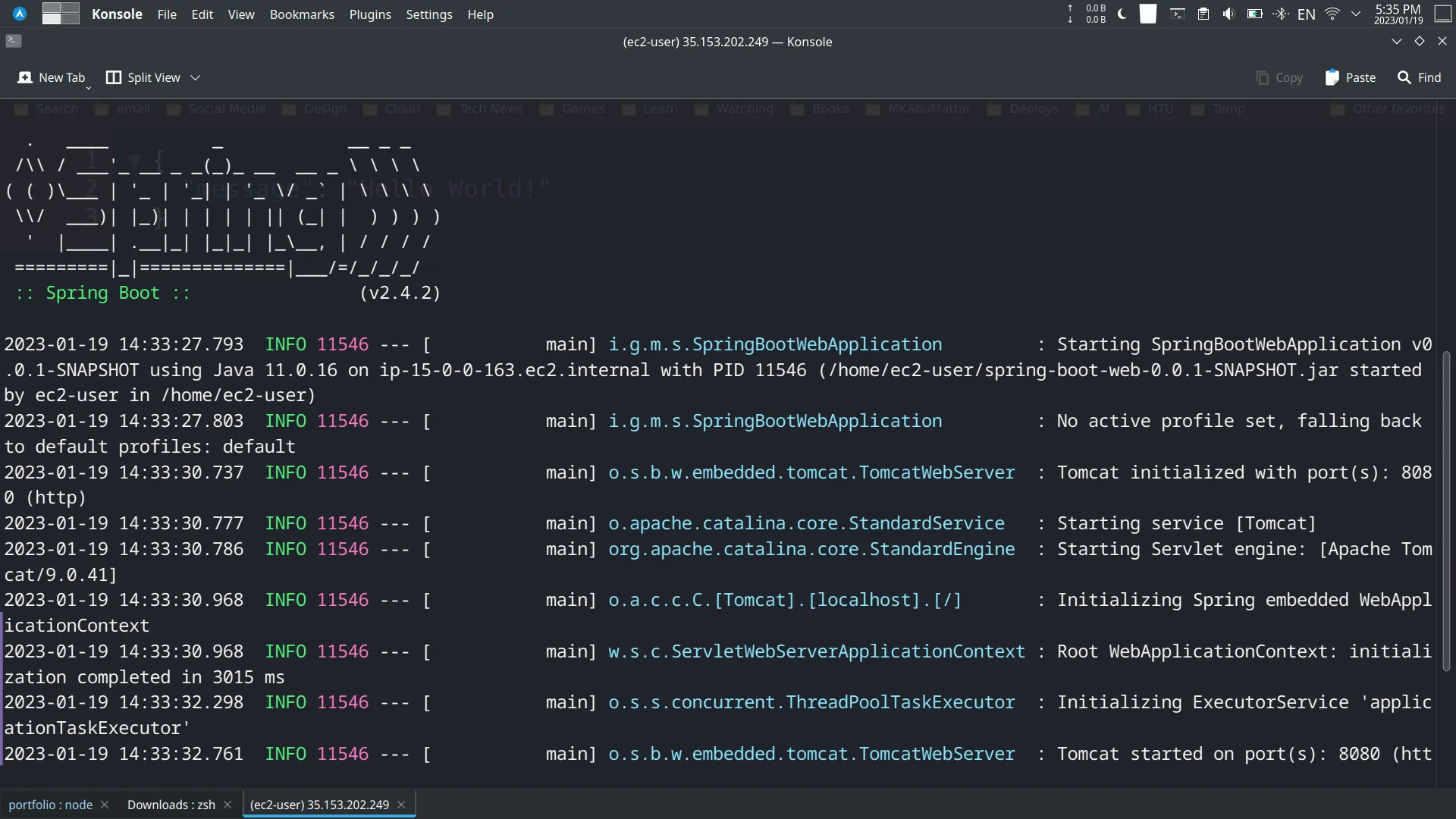 Spring Boot CloudFormation Run Spring Boot Application