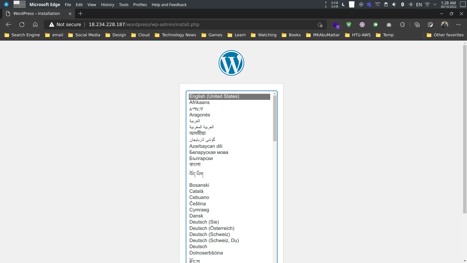 WordPress on Amazon Linux 2